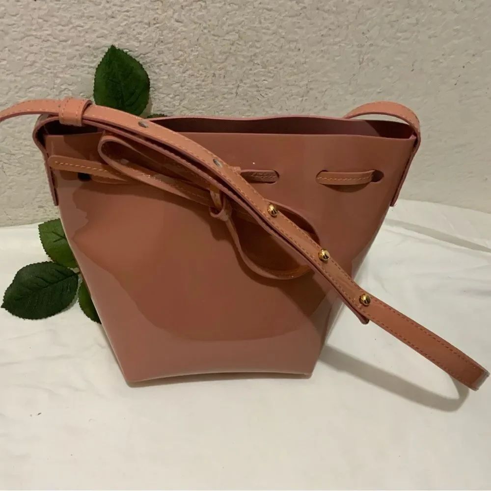 New Mansur gavriel mini mini bucket bag, patent